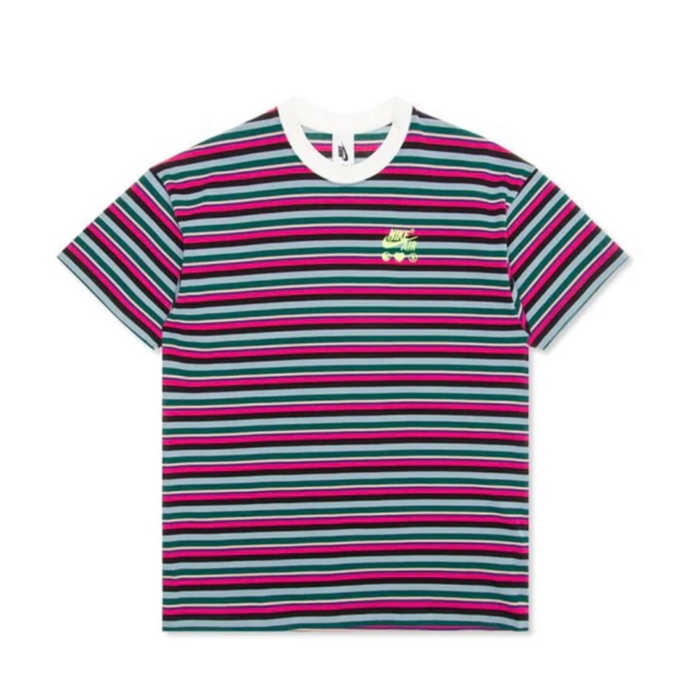 Nike Lab x Olivia Kim stripe T-Shirt Y2K peace love XS